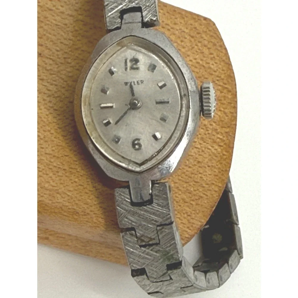 Vintage Watch Lot 3 Wyler Pink Dial Analog Repair Project Stainless Steel 90s